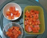 Foto langkah ke 1 dari resep Puding Susu Pepaya.
