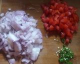 A picture of step 1 of Egg Ghotala with omelette.