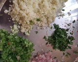 A picture of step 6 of Jini dosa with sambhar.