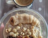 Foto del paso 4 de la receta Pudding de chía, té matcha, plátano dátiles y avellana