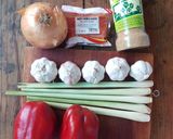 Hình bước làm 1 của món Sa tế ớt ngọt không cay