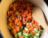 A picture of step 4 of Shepherd’s pie with a celeriac mash - vegan.