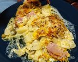 A picture of step 4 of Potato Gratin with Raclette Cheese, Ham, and Onions.