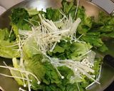 A picture of step 3 of Sauteed Lettuce.