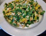 A picture of step 2 of Pyaz saag sabji.