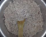 A picture of step 3 of Milkmaid Coconut Ladoos..