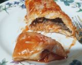 A picture of step 3 of Spanish Beef Burritos.