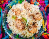 A picture of step 7 of Spicy Chilli Chicken With Arabian rice!.