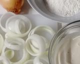 Foto langkah ke 1 dari resep (Sourdough Discard) Onion Rings.