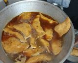 A picture of step 6 of Aloo Karanji.