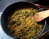 A picture of step 1 of Culster beans with aachar masala.