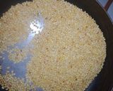 A picture of step 2 of Moong dal halwa.