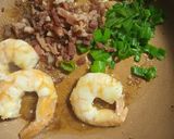 A picture of step 3 of VashBake Shrimp and Grits.
