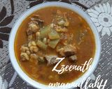 A picture of step 4 of Hyderabadi Chana Daal and Kaddu Gosht Curry.