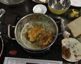 A picture of step 1 of American crispy with half boiled.