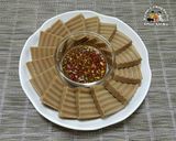 Hình bước làm 1 của món Tạm gọi / Thạch chấm nước tương 도토리묵 양념장