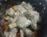 A picture of step 4 of Chicken white malai biryani.