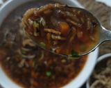 A picture of step 12 of Veg manchow soup.
