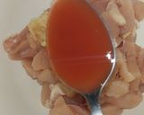 A picture of step 2 of Chicken chilli sauce.