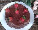 Foto langkah ke 8 dari resep Brownies with Chocolate Ganache #recook #keto.