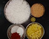 A picture of step 1 of Sabudana Vada.