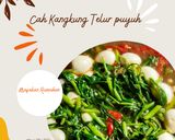 Foto langkah ke 3 dari resep Cah Kangkung Telur Puyuh.