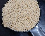 A picture of step 1 of Urad dal appalam or papad.