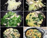 10分鐘搞定低卡美味蘑菇菠菜烘蛋的食譜步驟1照片