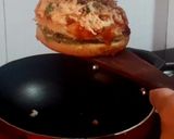 A picture of step 5 of Burger pizza.