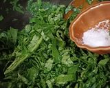 A picture of step 3 of Pumpkin leaves Curry (kohlyachya pananchi bhaji).