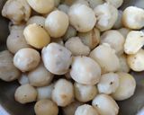 A picture of step 1 of ALOO DO PYAZA..
