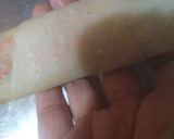 A picture of step 4 of Spring Rolls.🌈🌈🌺 .