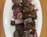 Foto del paso 4 de la receta: Carne con cebolla y champiñones / Método Grez
