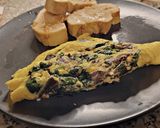 Foto del paso 7 de la receta Tortilla con boletus y espinacas