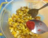 A picture of step 4 of Corn chaat.