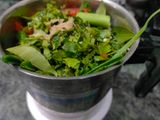 Green garlic coriander chutney