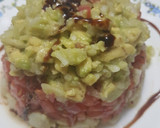 Foto del paso 4 de la receta: Tartar de Bacalao con Aguacate y Tomate