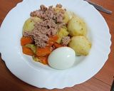 Foto del paso 3 de la receta: Menestra de calabacín, zanahoria y papas al aceite de pimentón