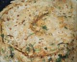 A picture of step 4 of Masala paratha.