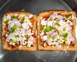 A picture of step 2 of Cheesy Bread Pizza.