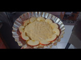 Tarta de manzana con harina de coco