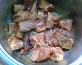A picture of step 1 of Beef stew.
