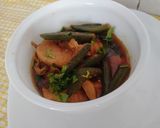 A picture of step 6 of بھنڈی گوشت.