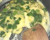 A picture of step 3 of Onion Tops Scrambled Eggs.