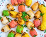 Colourful staff fryums (भुंगडा बटेका) रेसिपी चरण 6 फोटो