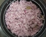 Gambar langkah 8 resipi Nasi lemak strawberi.