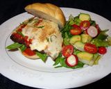 A picture of step 2 of Beef Milanesa Parmigiana Sandwich, Jon Style.