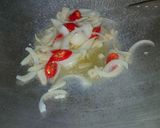 Gambar langkah 3 resipi King Oyster Mushroom Kacang Buncis.