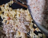 A picture of step 7 of Dry Fruit Burfi.