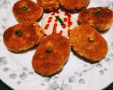 A picture of step 8 of Poha aloo cutlets.